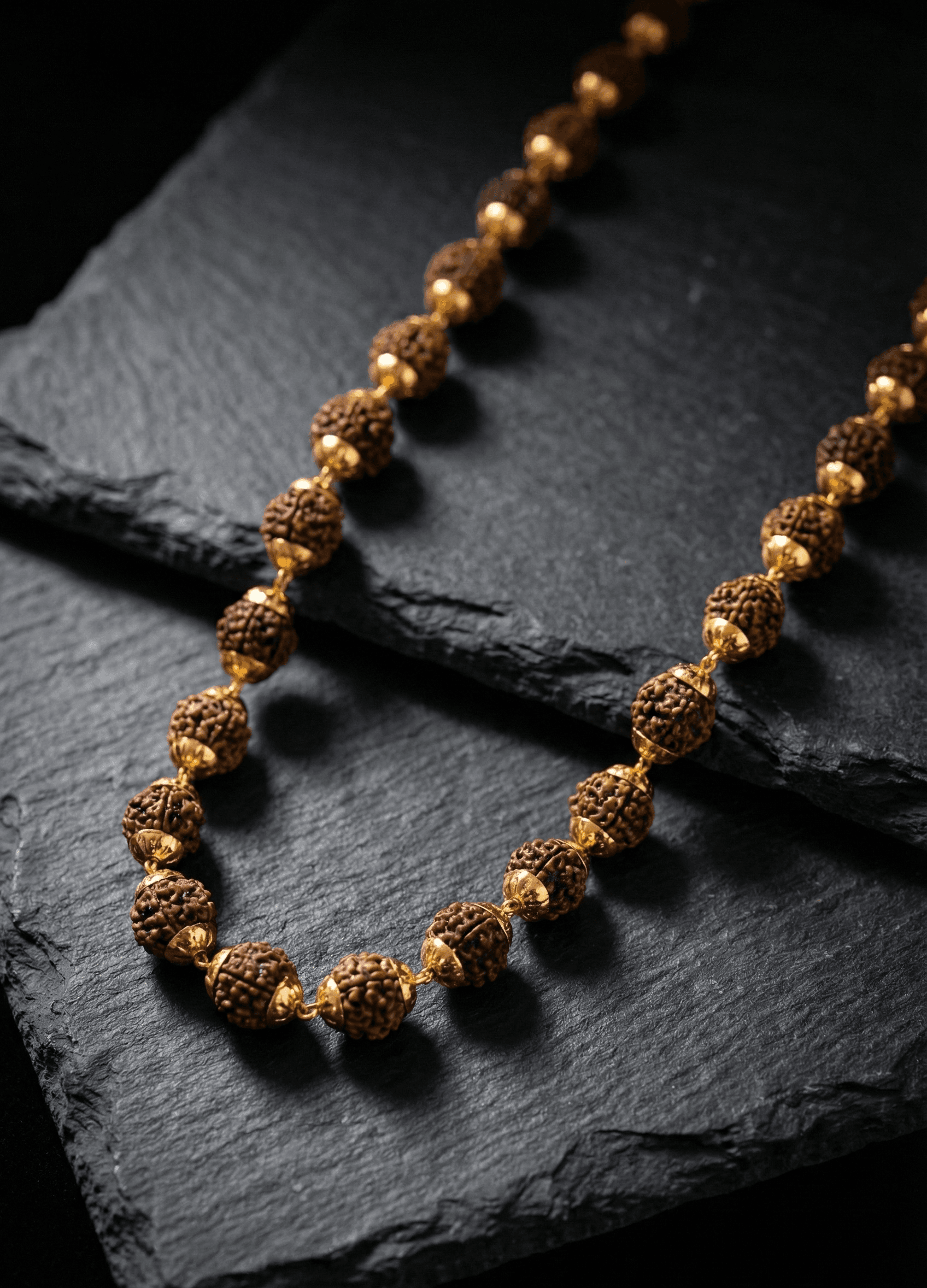 Divine Rudraksha Gold Chain