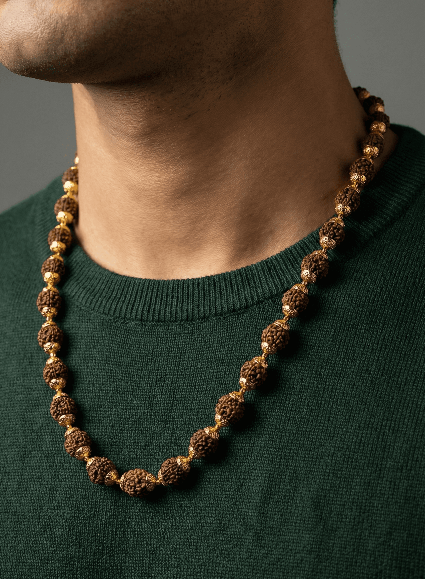 Divine Rudraksha Gold Chain